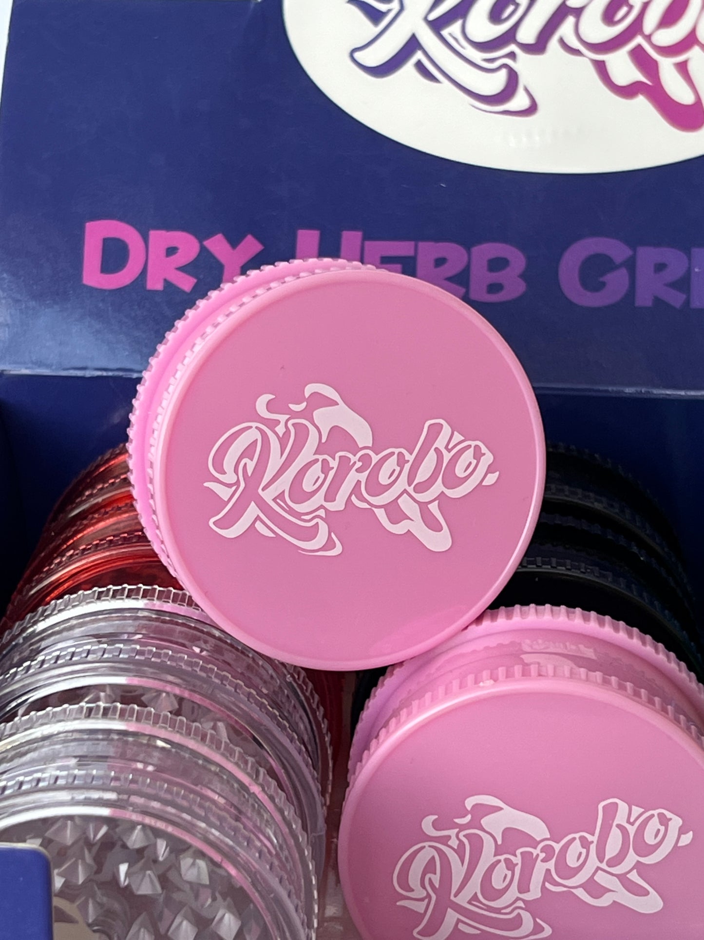 Korobo 60mm 2-Part Acrylic Plastic Grinders