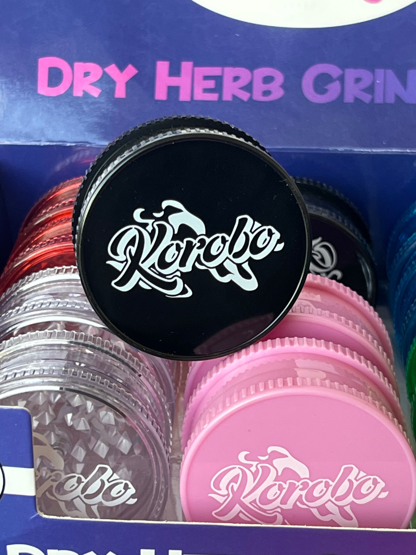 Korobo 60mm 2-Part Acrylic Plastic Grinders