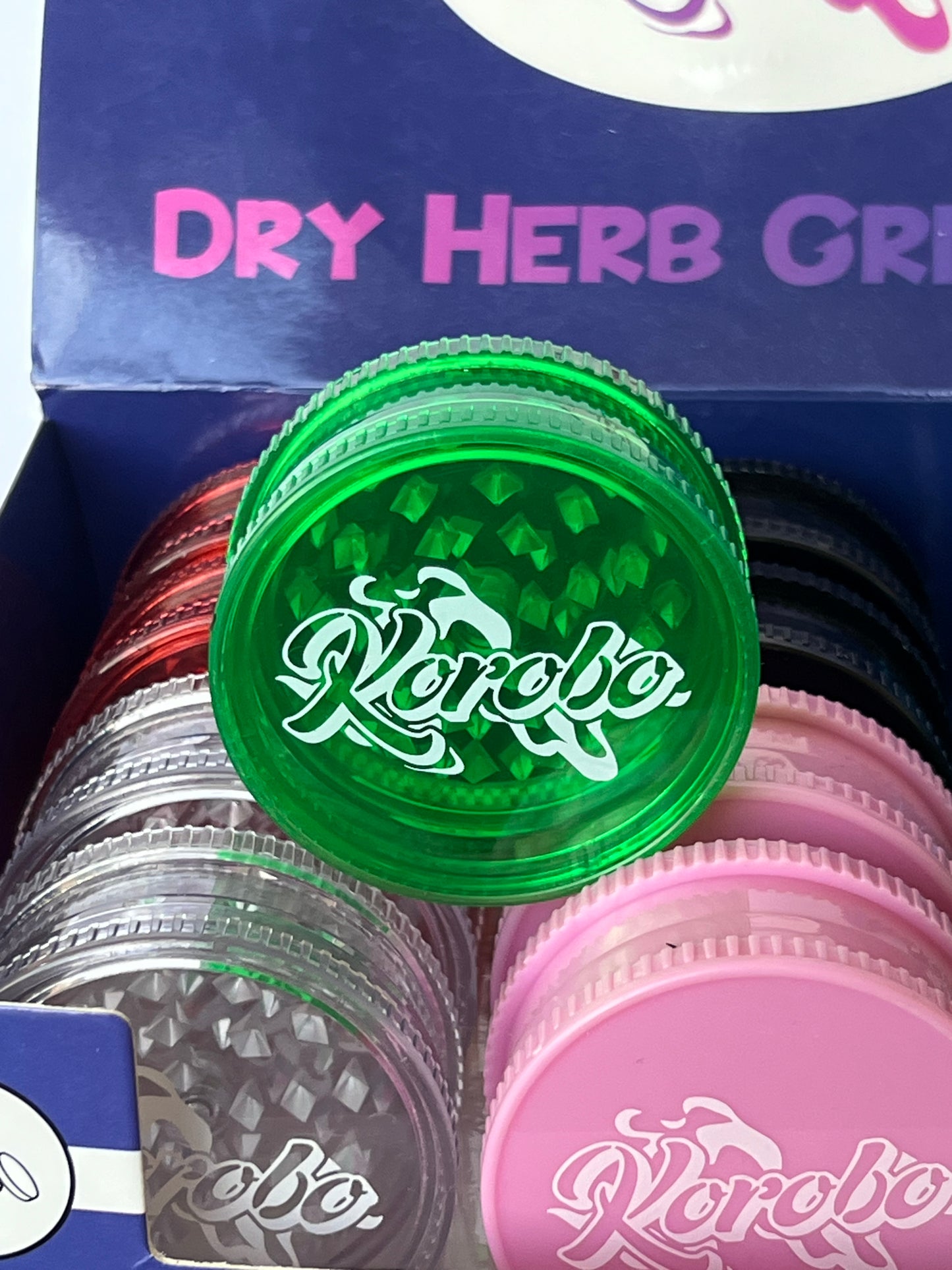 Korobo 60mm 2-Part Acrylic Plastic Grinders