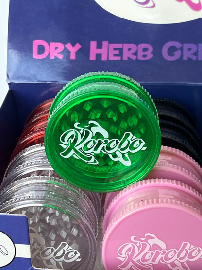 Korobo 60mm 2-Part Acrylic Plastic Grinders