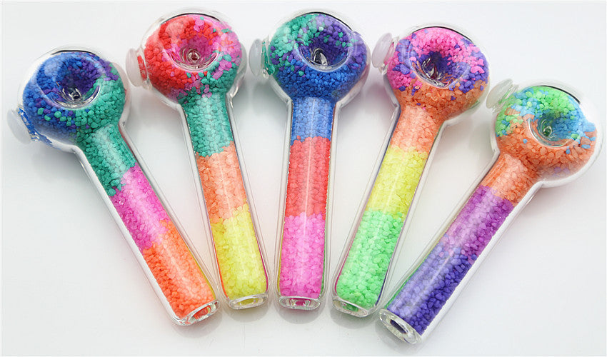 Hippculture Glass smoking pipe|Multi-colored - Bittchaser