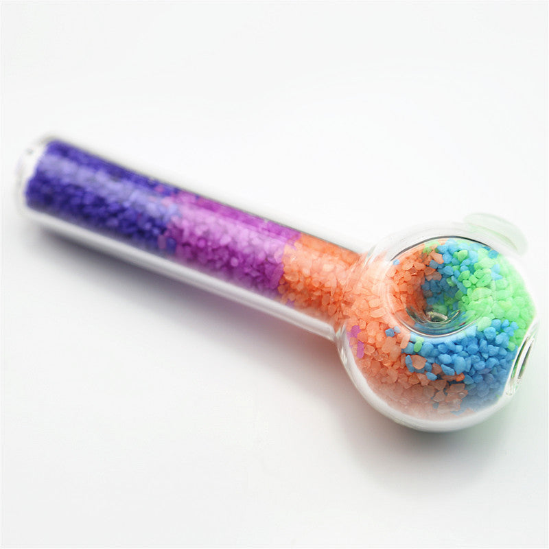 Hippculture Glass smoking pipe|Multicolored - Bittchaser