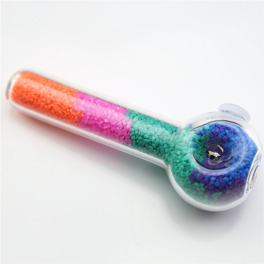 Hippculture Glass smoking pipe|Multi-colored - Bittchaser