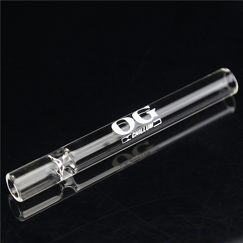 OG Chillum Glass smoking pipe straight design - Bittchaser