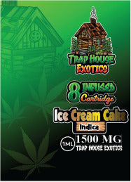 Trap House Exotics Ice Cream Cake Delta-8 THC Vape Cartridge (1500mg)