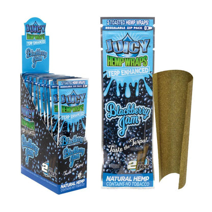 Juicy Hemp Wraps Terp Enhanced – Black Berry Jam - Bittchaser