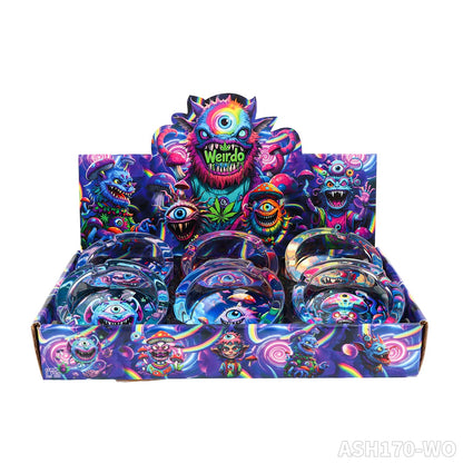 Wierdo Round Glass Ashtray