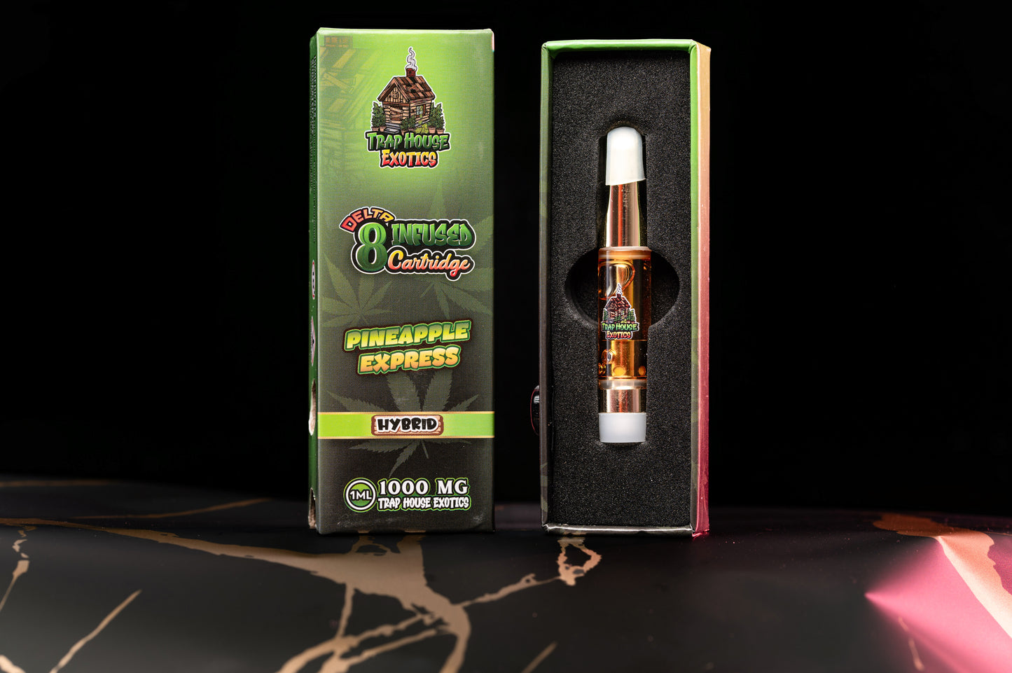 Trap House Exotics Hybrid 1000mg Delta-8 1g THC Vape Cartridges