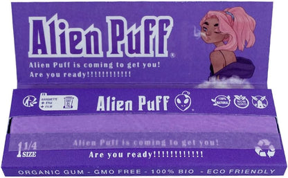 Alien Go 1 1/4 Size Purple Rolling Papers