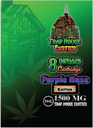 Trap House Exotics Purple Haze Delta-8 THC Vape Cartridge (1500mg) - Bittchaser Smoke Shop