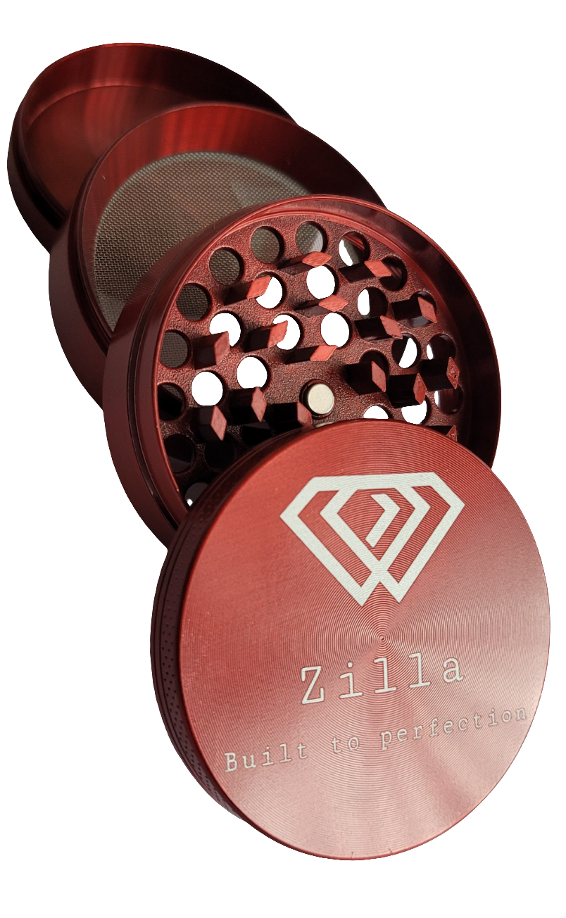 Zilla 50mm (Small) Zinc Metallic Alloy Herb Grinders