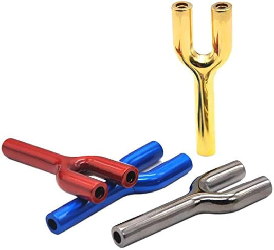 Y-Shaped Double-Hole Snuff Nose Snorter - Bittchaser Smoke Shop