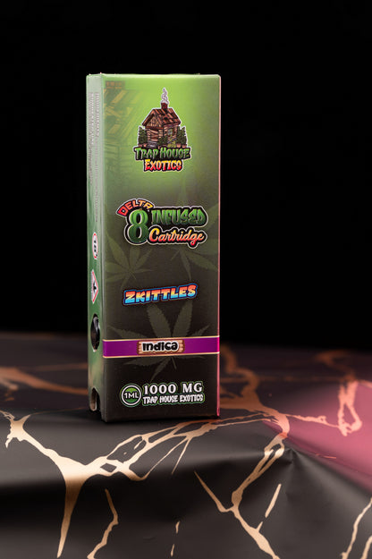 Trap House Exotics Zkittles Delta-8 THC Vape Cartridge (1000mg) - Bittchaser Smoke Shop