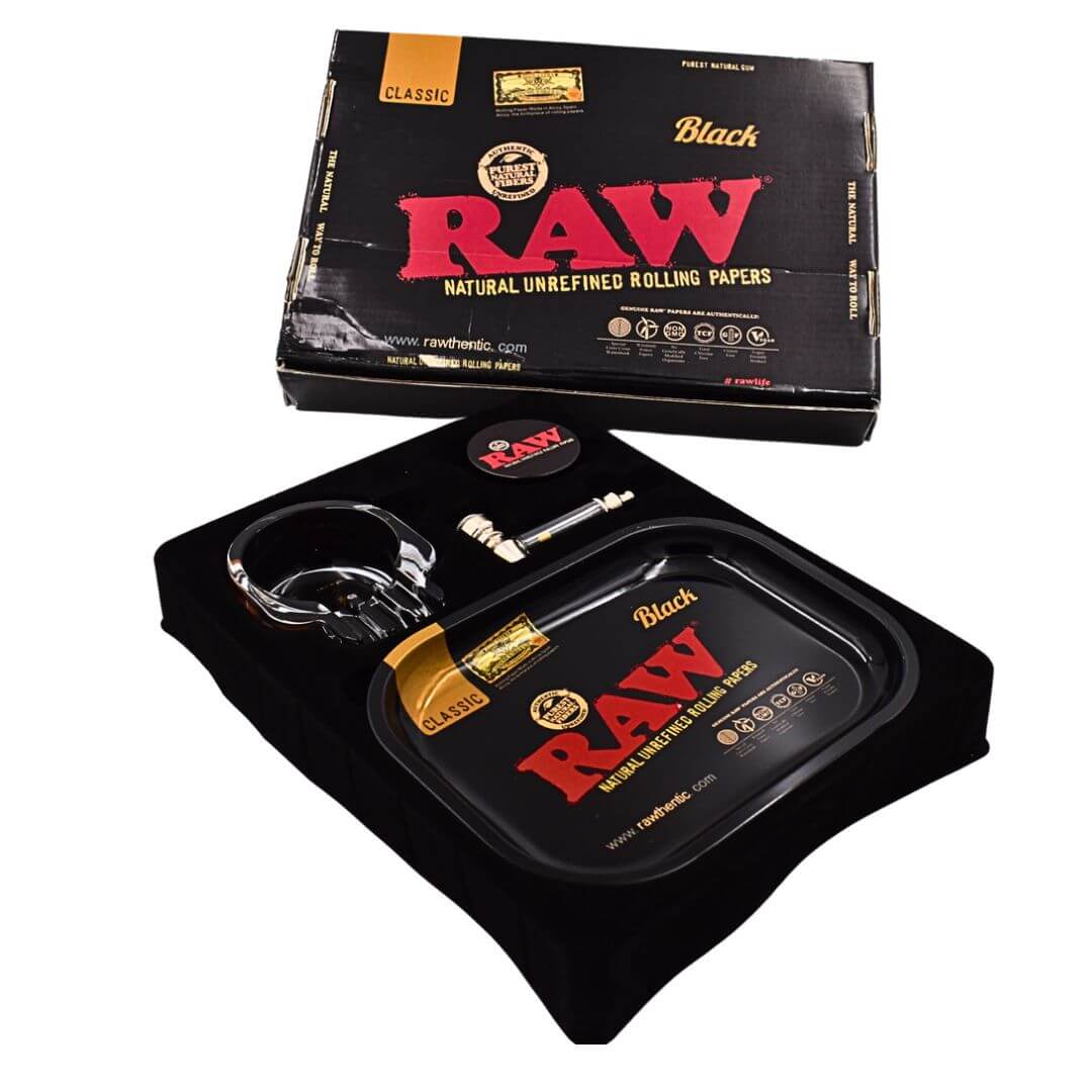 Raw Classic Smoking Kit-Black Gift Set