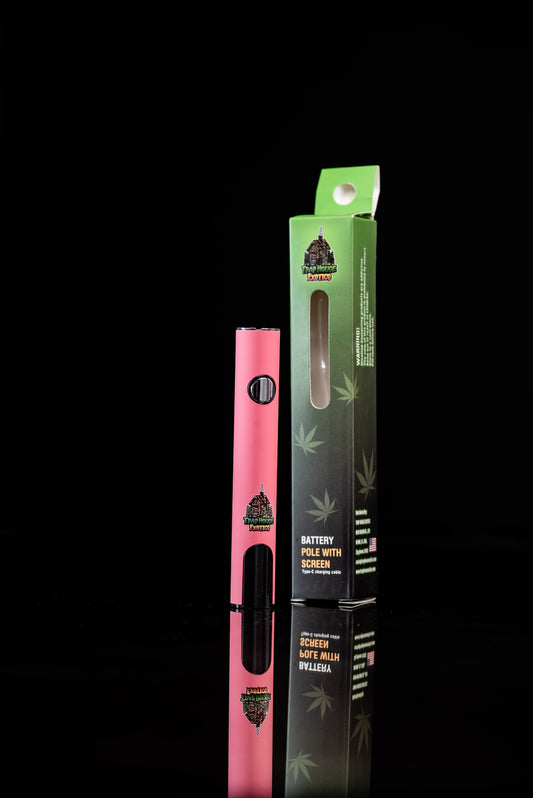 Trap House Exotics 400mah Cartridge Pen Battery - (Pink Colour)