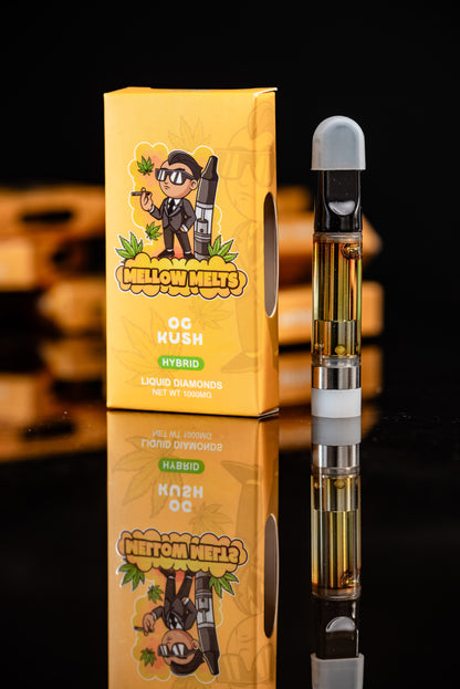 Mellow Melts Hybrid (1000mg) Liquid Diamonds Delta-8 Blend Vape Cartridges