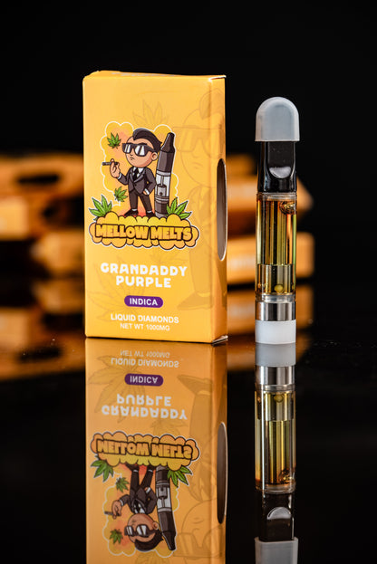 Mellow Melts Ind^ca (1000mg) Liquid Diamonds Delta-8 Blend Vape Cartridges