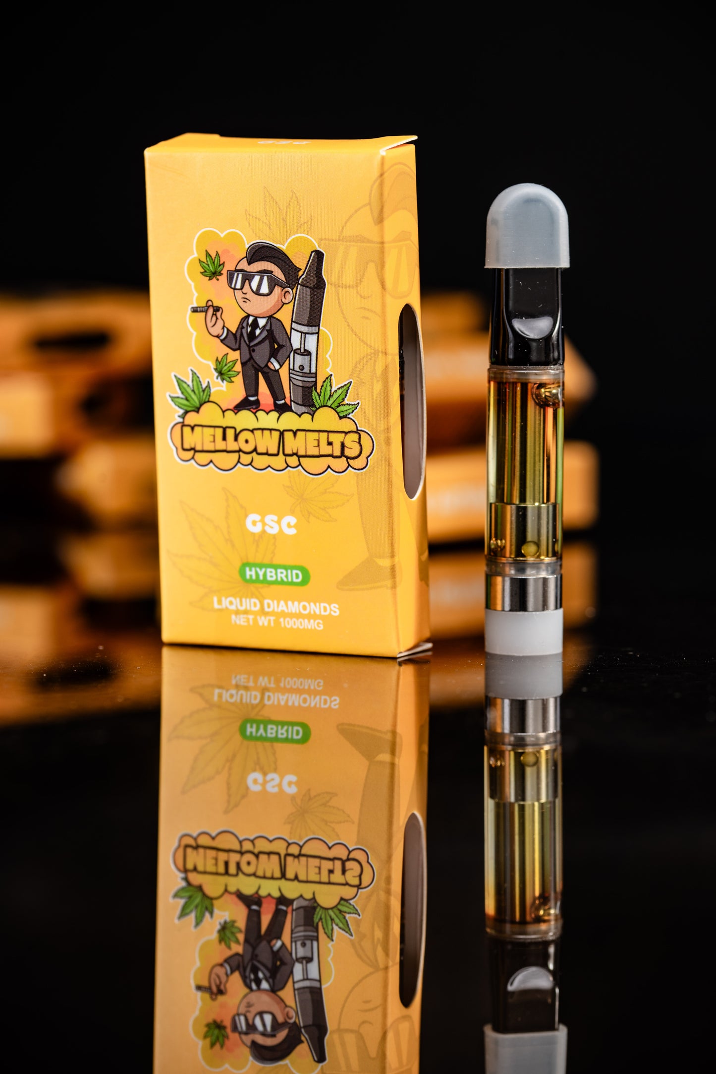 Mellow Melts Hybrid (1000mg) Liquid Diamonds Delta-8 Blend Vape Cartridges