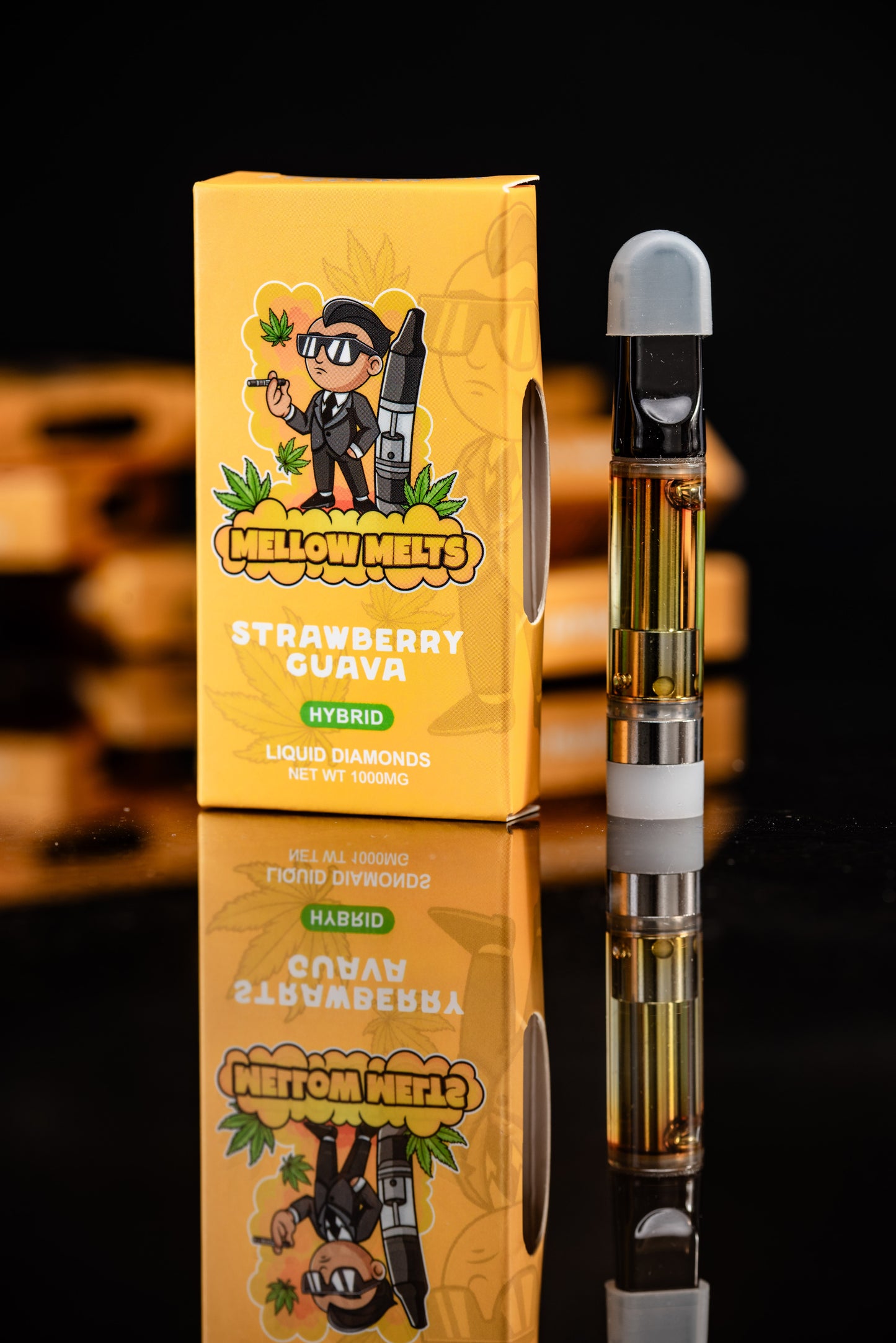 Mellow Melts Hybrid (1000mg) Liquid Diamonds Delta-8 Blend Vape Cartridges