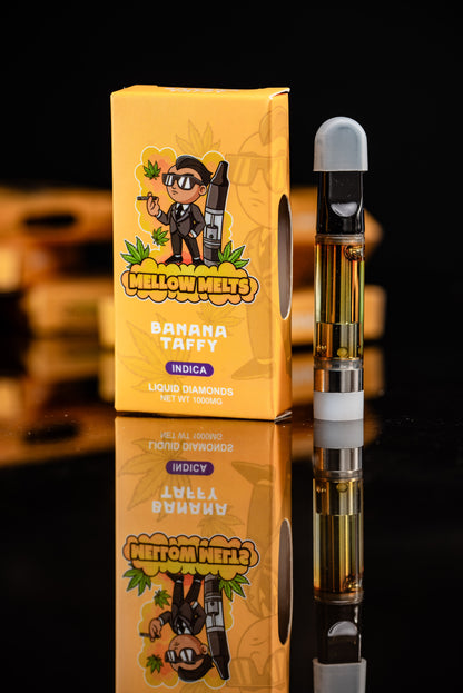 Mellow Melts Ind^ca (1000mg) Liquid Diamonds Delta-8 Blend Vape Cartridges