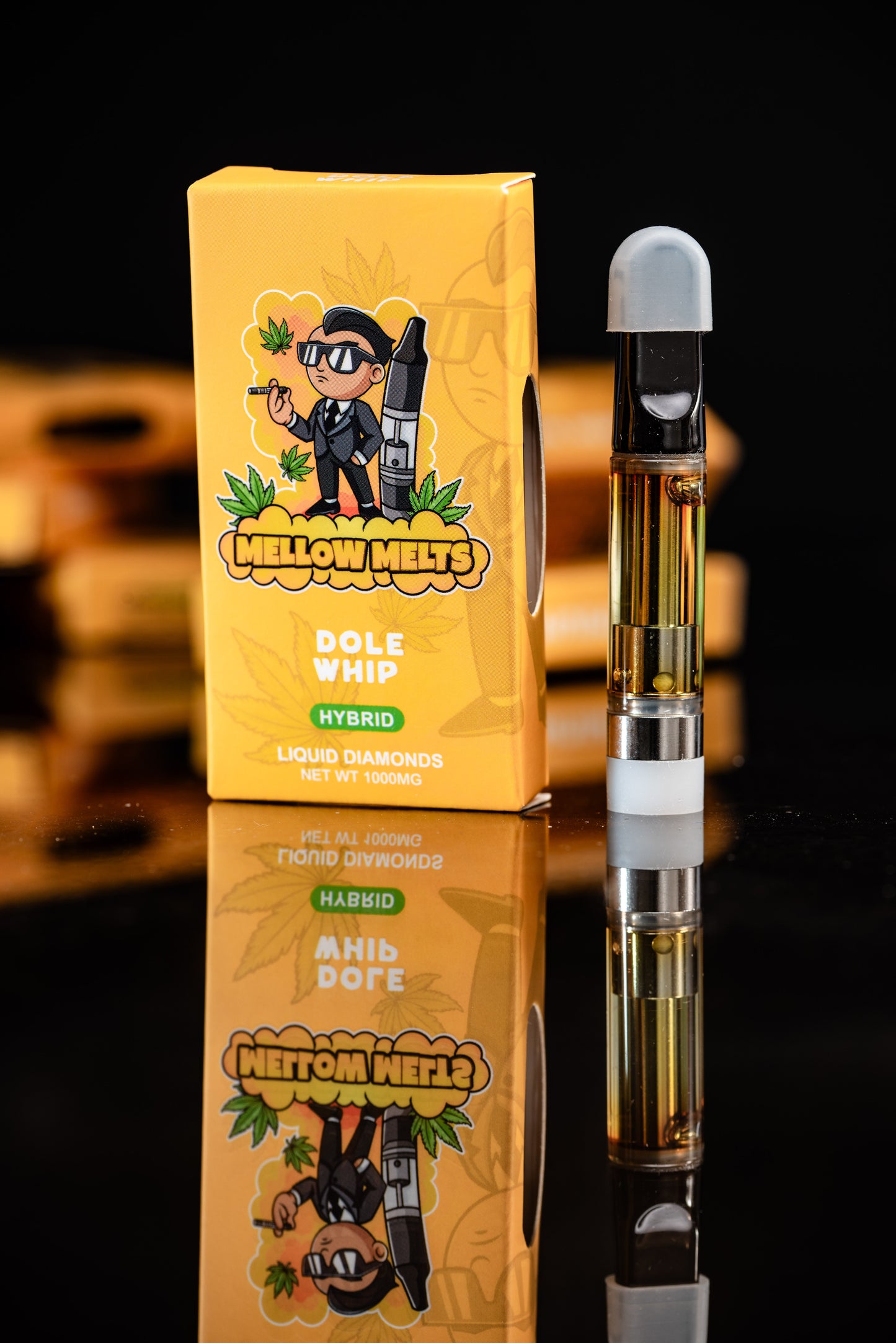 Mellow Melts Hybrid (1000mg) Liquid Diamonds Delta-8 Blend Vape Cartridges