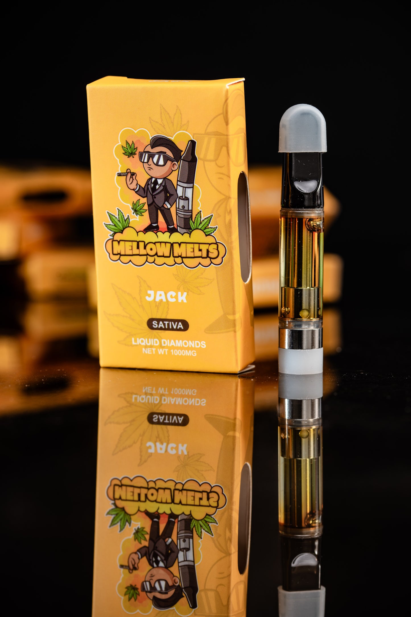 Mellow Melts STVA (1000mg) Liquid Diamonds Delta-8 Blend Vape Cartridges