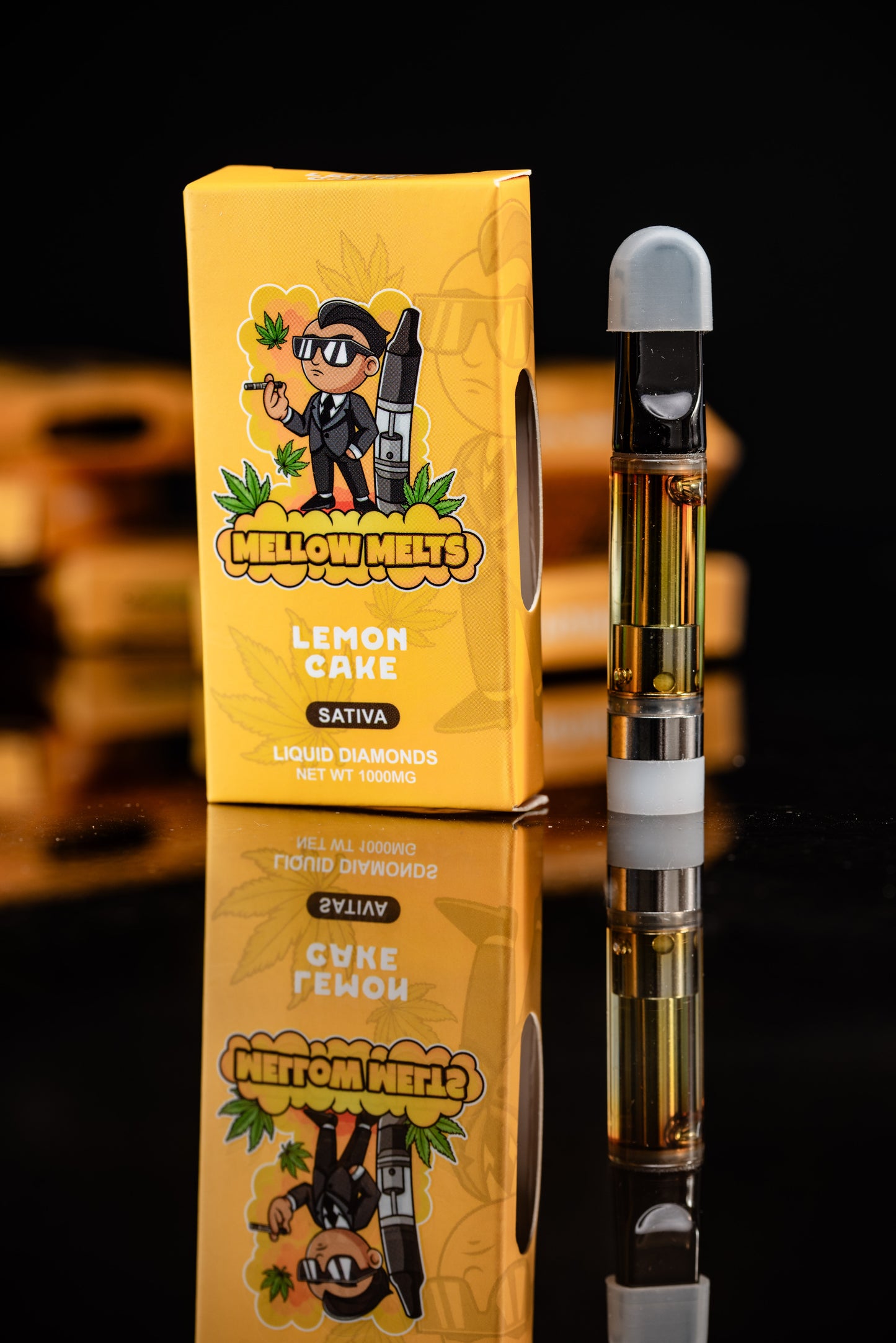 Mellow Melts STVA (1000mg) Liquid Diamonds Delta-8 Blend Vape Cartridges