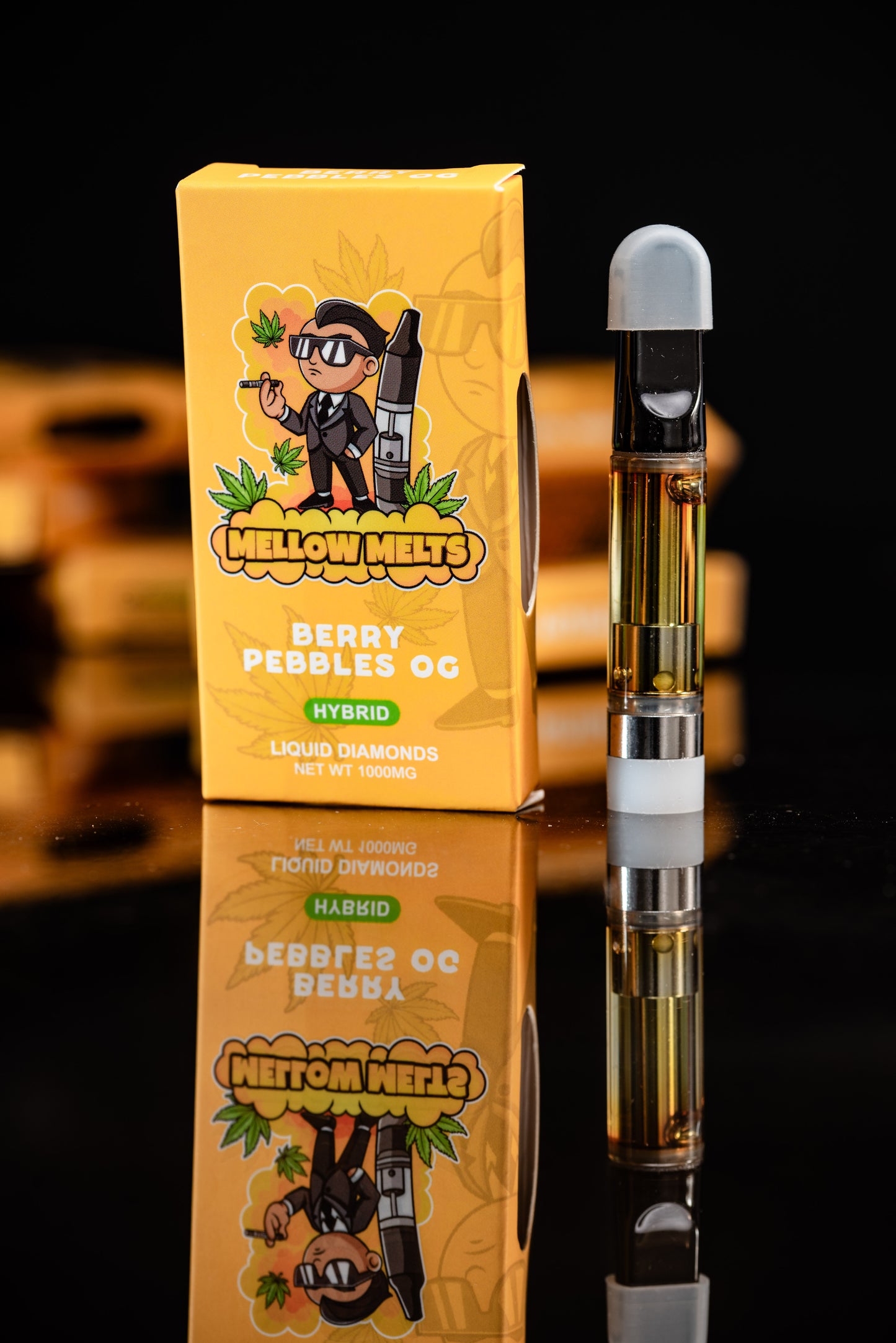 Mellow Melts Hybrid (1000mg) Liquid Diamonds Delta-8 Blend Vape Cartridges