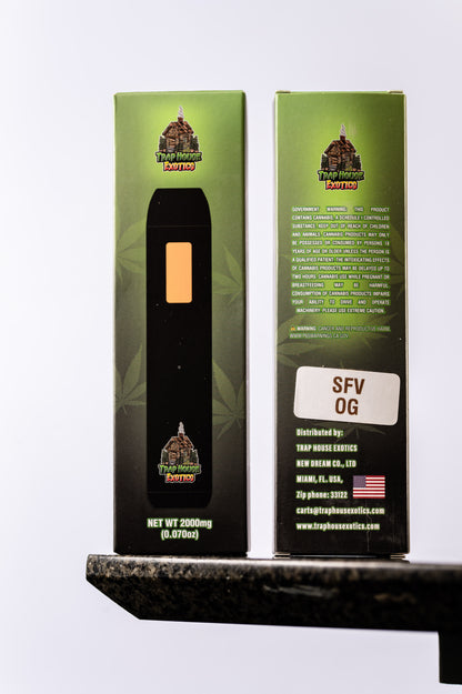 Trap House Exotics All-in-One Disposable 2000mg Delta 8 Vapes - Bittchaser Smoke Shop