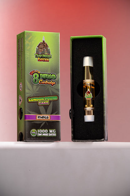 Trap House Exotics Ind^ca 1000mg Delta-8 1g THC Vape Cartridges