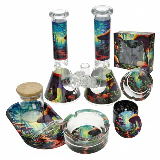 Mushrooms Multi-Accessory Bong Set