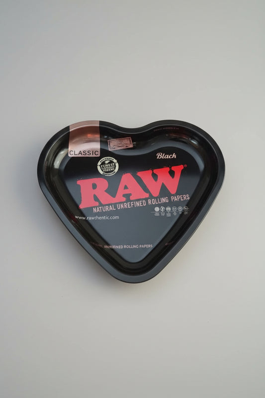 Raw Rolling Tray Heart Shape - Bittchaser Smoke Shop