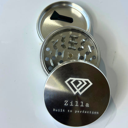 Zilla 75mm (Large) Aluminium Metallic Alloy Herb Grinders