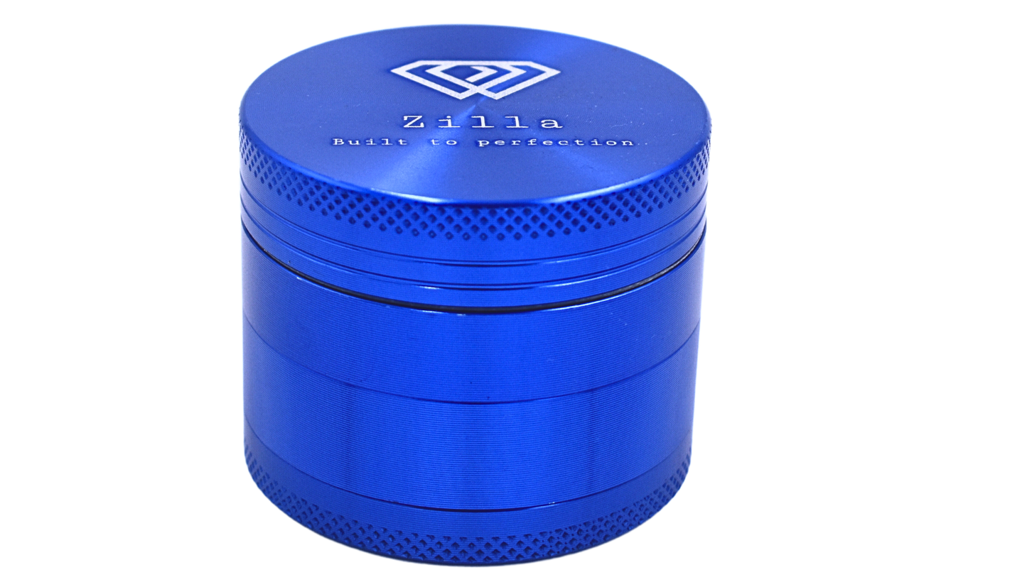 Zilla Aluminium 50mm (Medium Size) Grinder - Blue