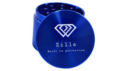 Zilla Aluminium 50mm (Medium Size) Grinder - Blue - Bittchaser Smoke Shop