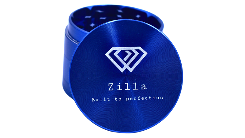 Zilla Aluminium 50mm Medium Size Grinder - Blue
