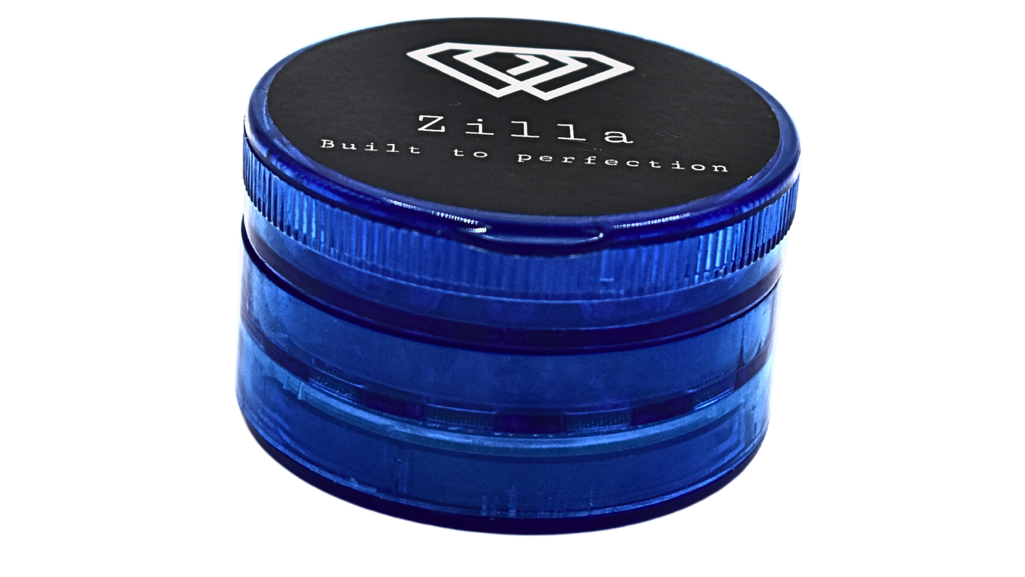Zilla Blue Plastic Grinder(3 Layer-Large)