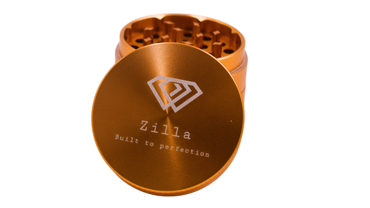 Zilla Aluminium 50mm (Medium Size) Grinder - Gold