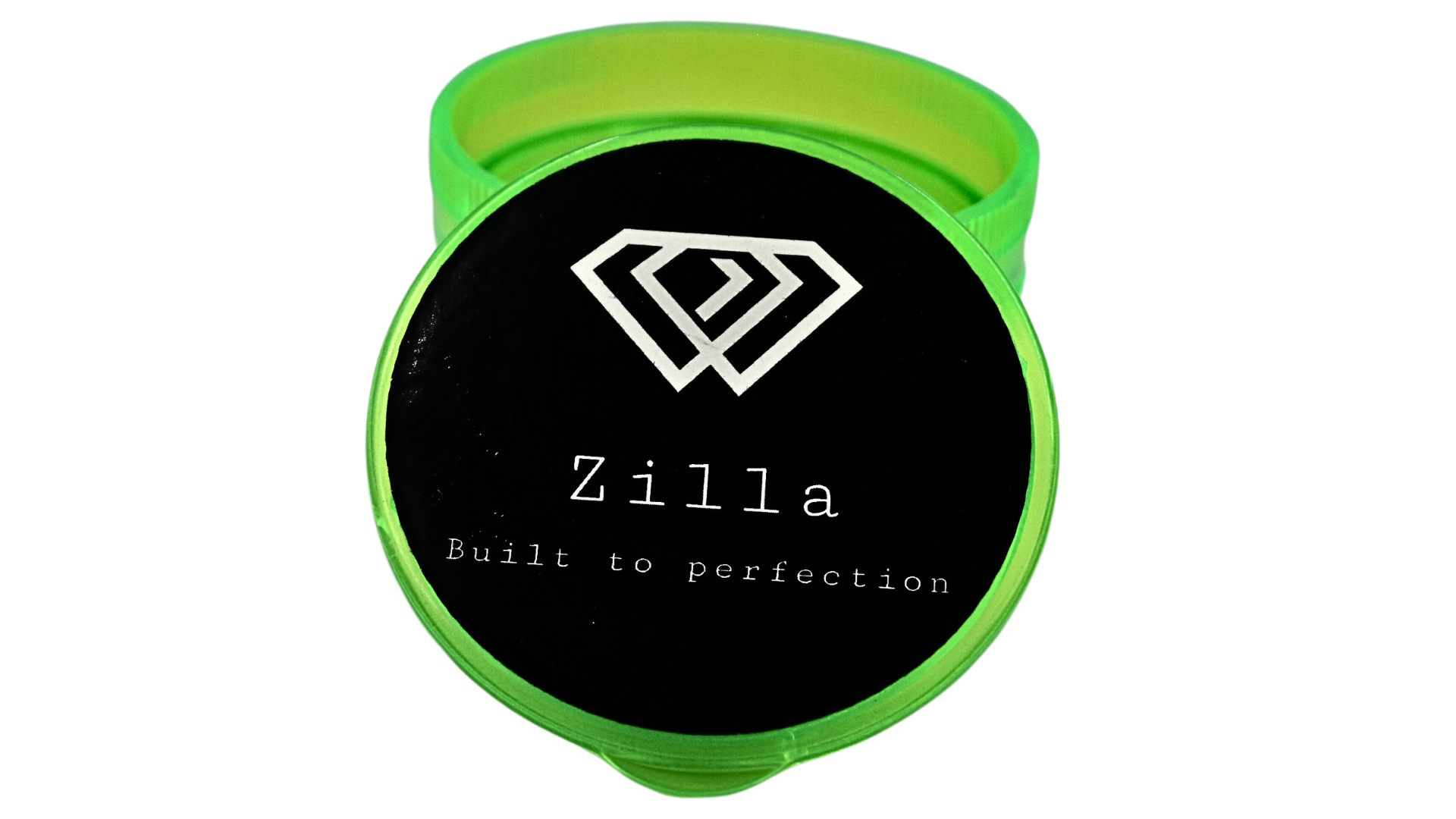 Zilla Green Plastic Grinder(3 Layer-Large) - Bittchaser