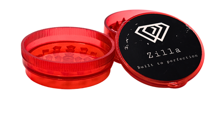 Zilla Red Plastic Grinder(3 Layer-Large) - Bittchaser