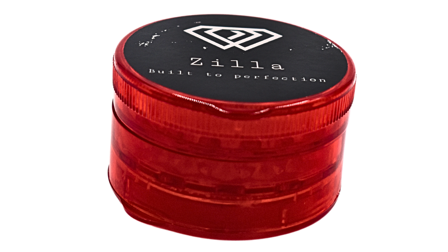 Zilla Red Plastic Grinder(3 Layer-Large)