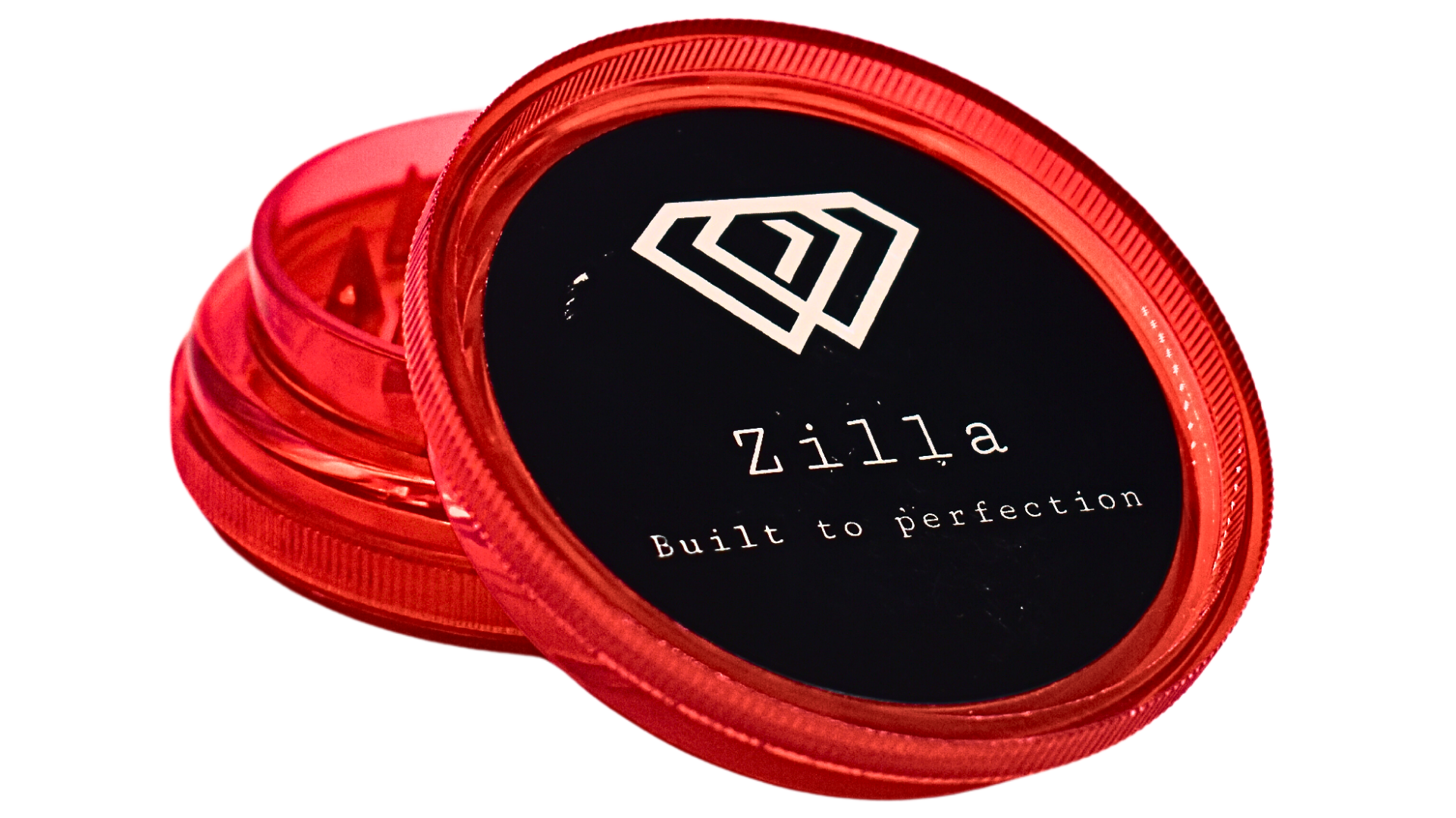 Zilla Red Plastic Grinder(2 Layer-Small) - Bittchaser