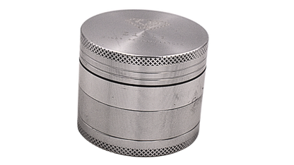 Zilla Aluminium 50mm (Medium Size) Herb Grinder - Silver - Bittchaser Smoke Shop