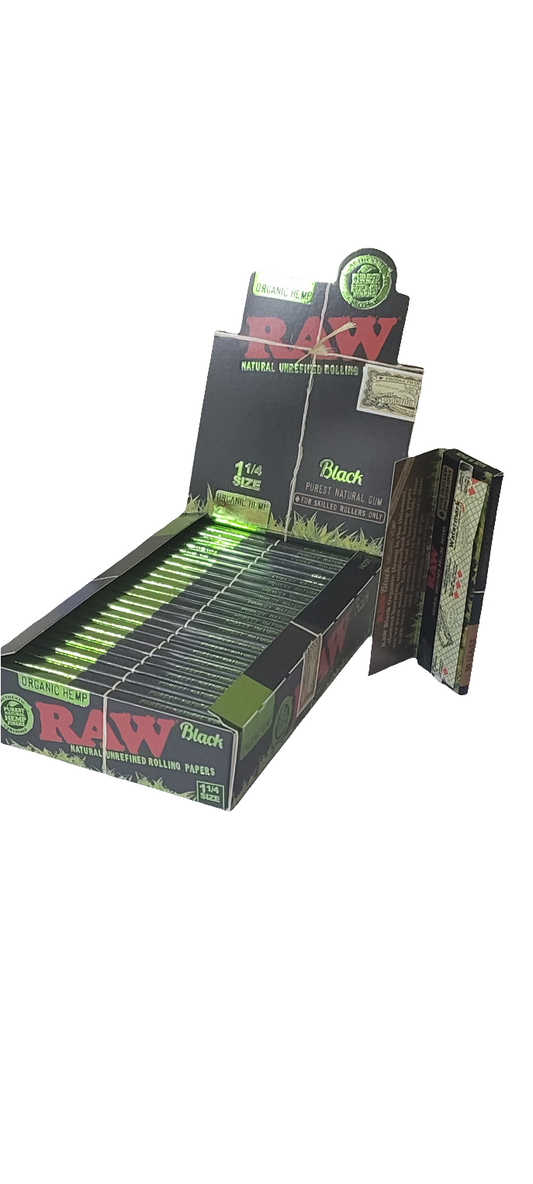 Raw Black organic  1 1/4 Rolling Papers