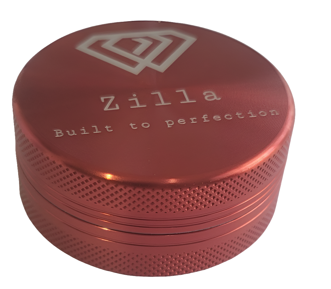 Zilla 55mm (Medium) 2-Part Zinc Shredder Metallic Alloy Herb Grinders