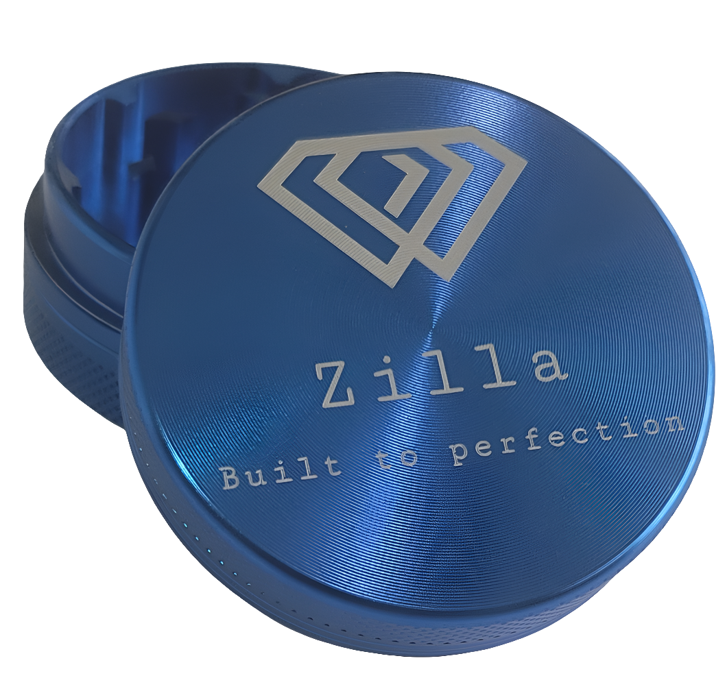 Zilla 55mm (Medium) 2-Part Zinc Shredder Metallic Alloy Herb Grinders