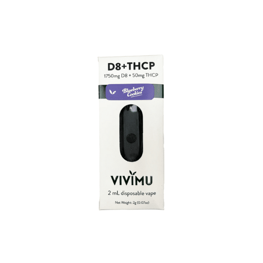 Delta 8 THC + THCp Disposable Vape: Blueberry Cookies