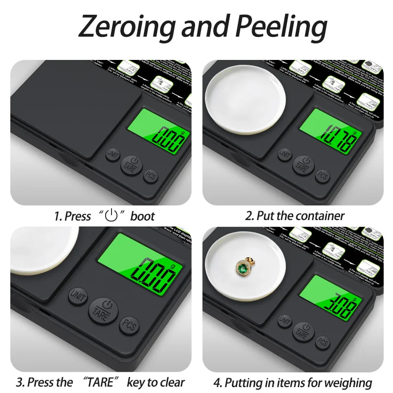 Zilla Top Flip  Precision Digital Pocket Scale (0.01g-1kg)