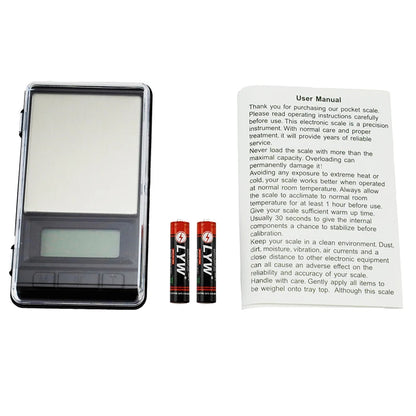 Zilla Clear Cover Precision Digital Pocket Scale (0.01g-500g)