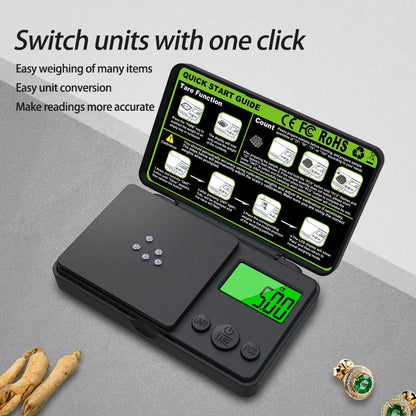 Zilla Top Flip  Precision Digital Pocket Scale (0.01g-1kg)